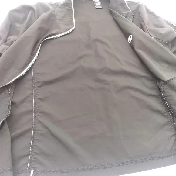 Champion Elite L Black Jacket White Trim Full Zip - Picture 8 of 9